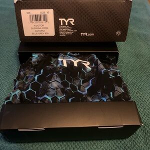 TYR Black/blue technical suit